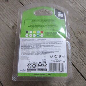 D1 DYMO Standard Labels (2 rolls) 1/2" x 23' Black on White (1926208)